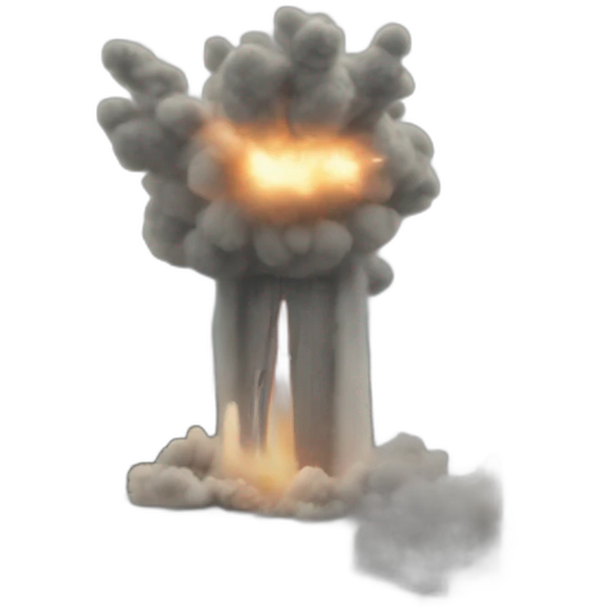 Missile attack on building emoji