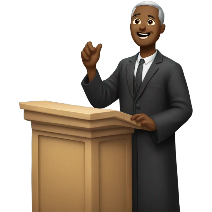 Pastor preaching  emoji