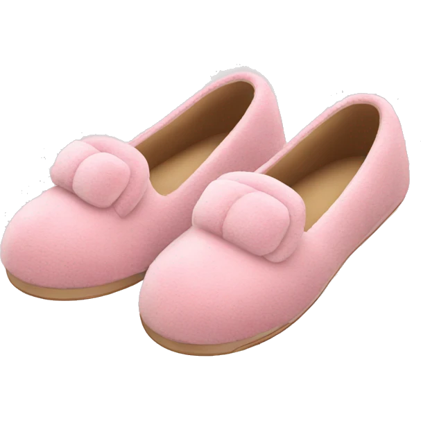 Light pink luxury slippers emoji