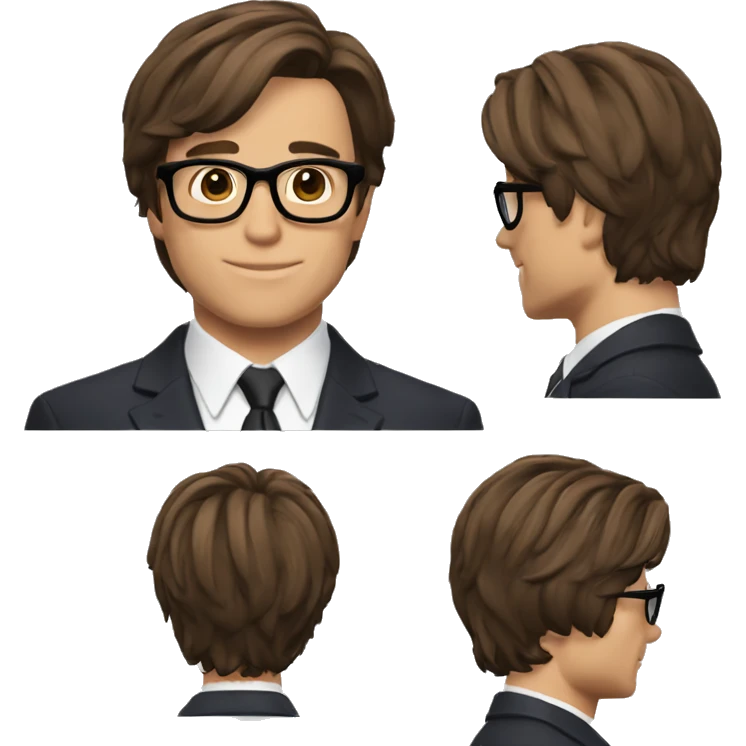 Garry Hart kingsman brown hair emoji
