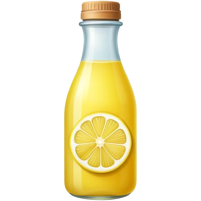 Lemon juice bottled  emoji