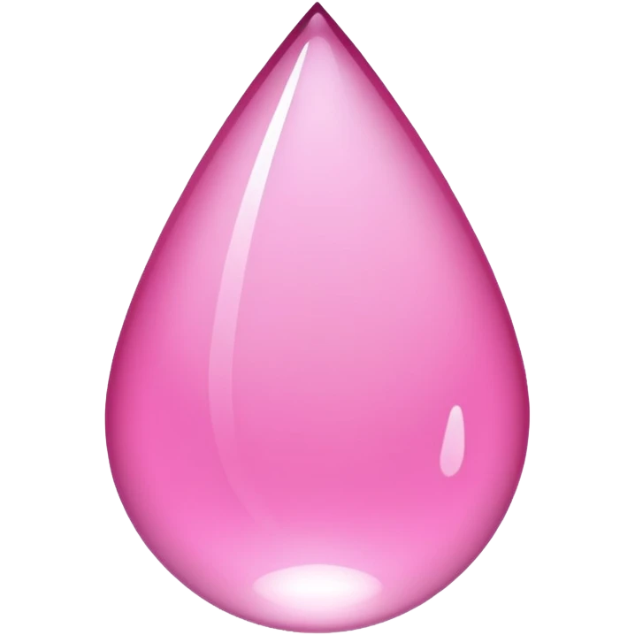 Pink sad Tear drop emoji