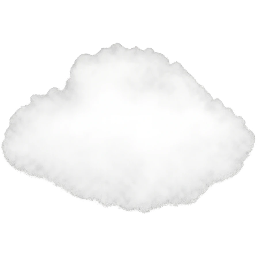 subtle foggy white mist cloud, transparent background, soft and airy emoji