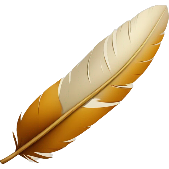 a feather quill and paper emoji