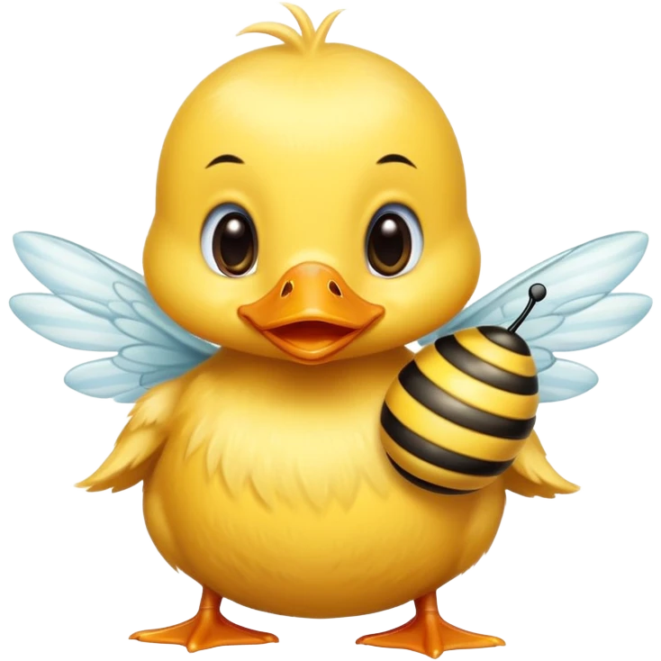 Baby duck and baby bee emoji