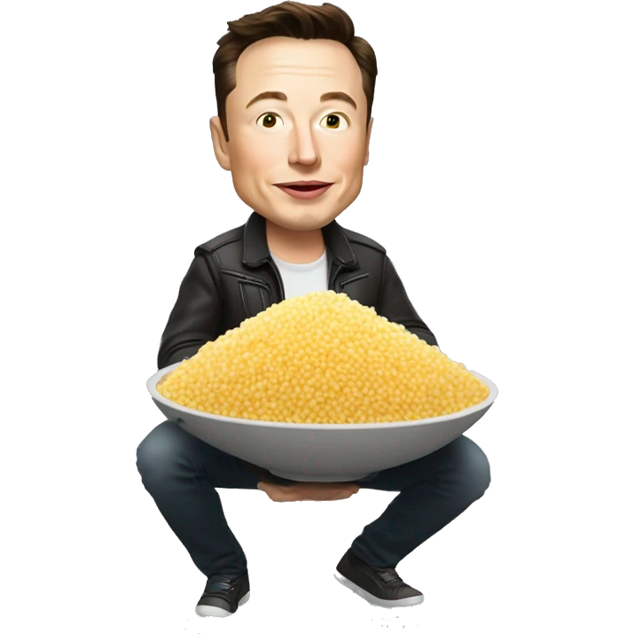 elon musk qui mange un couscous emoji