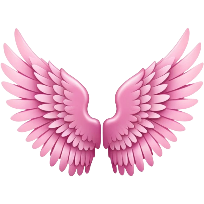 pink angel wings emoji