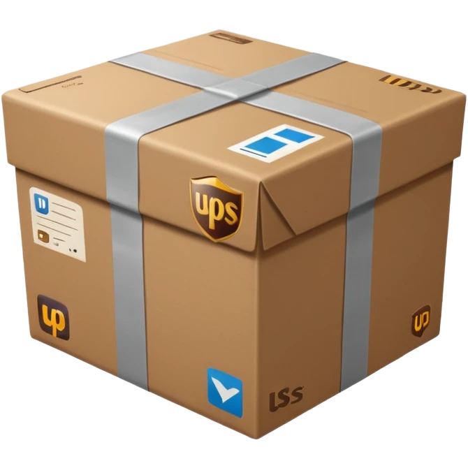UPS delivery parcel emoji