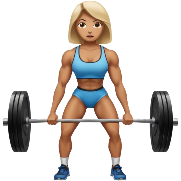 Deadlift woman emoji