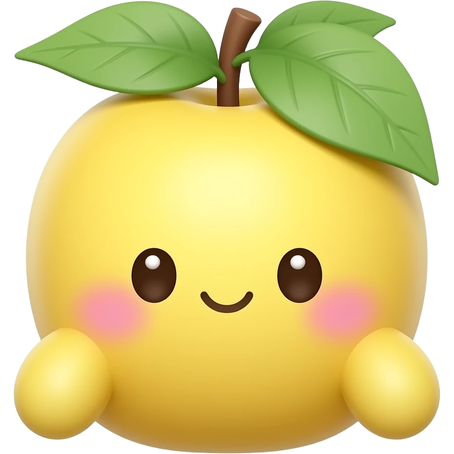 Kawaii fruitplant emoji