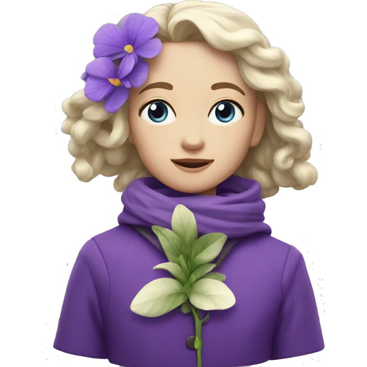 Une violette ( fleur) emoji