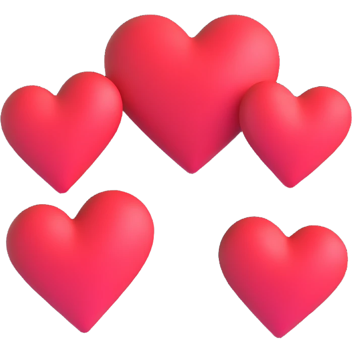 three hearts emoji