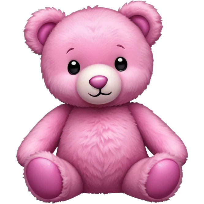 pink teddy bear emoji