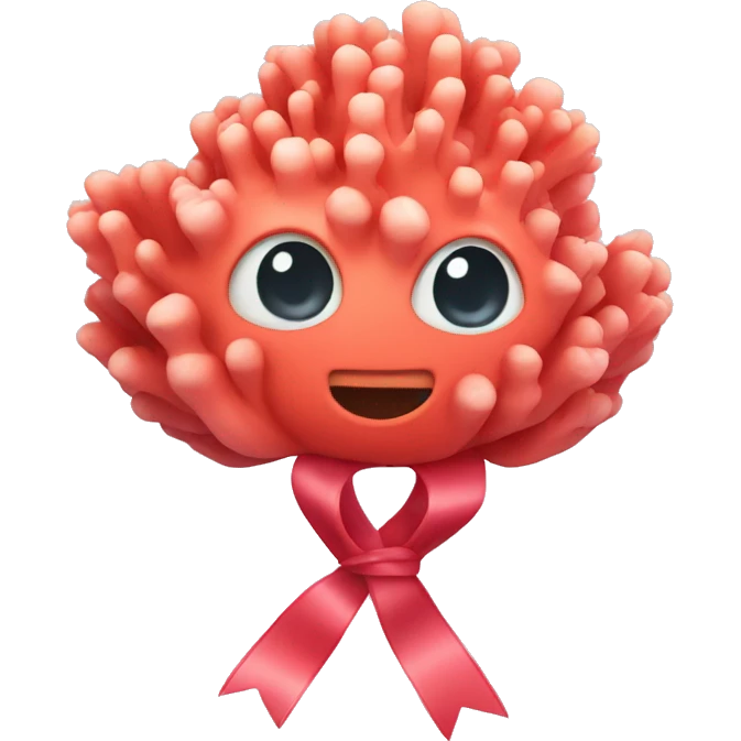 Coral with ribbon  emoji
