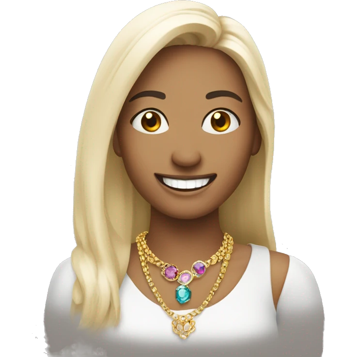 smiling viewer with jewelry emoji