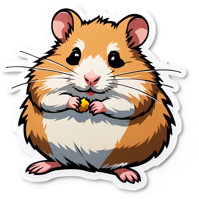Dad hamster and baby hamster emoji