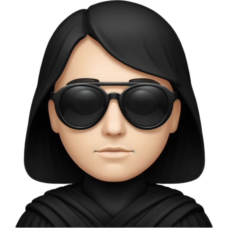 Dark vador Ève-Charlotte des lunnettes noires emoji