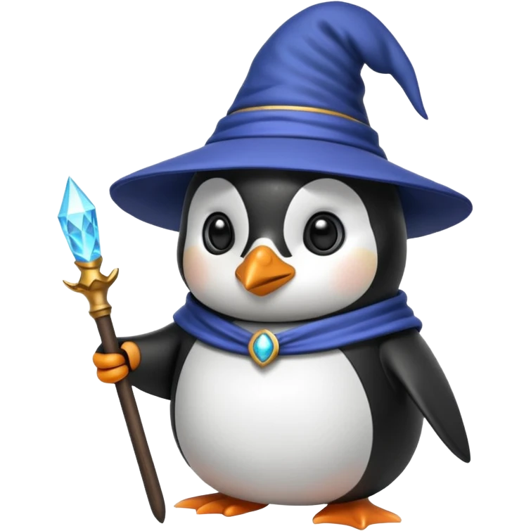 Penguin Wizard emoji