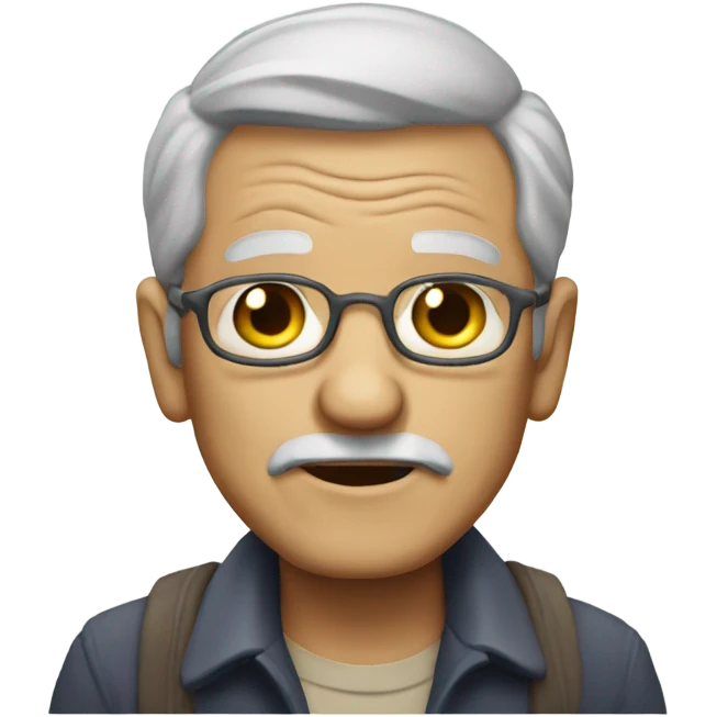 Old man walker emoji