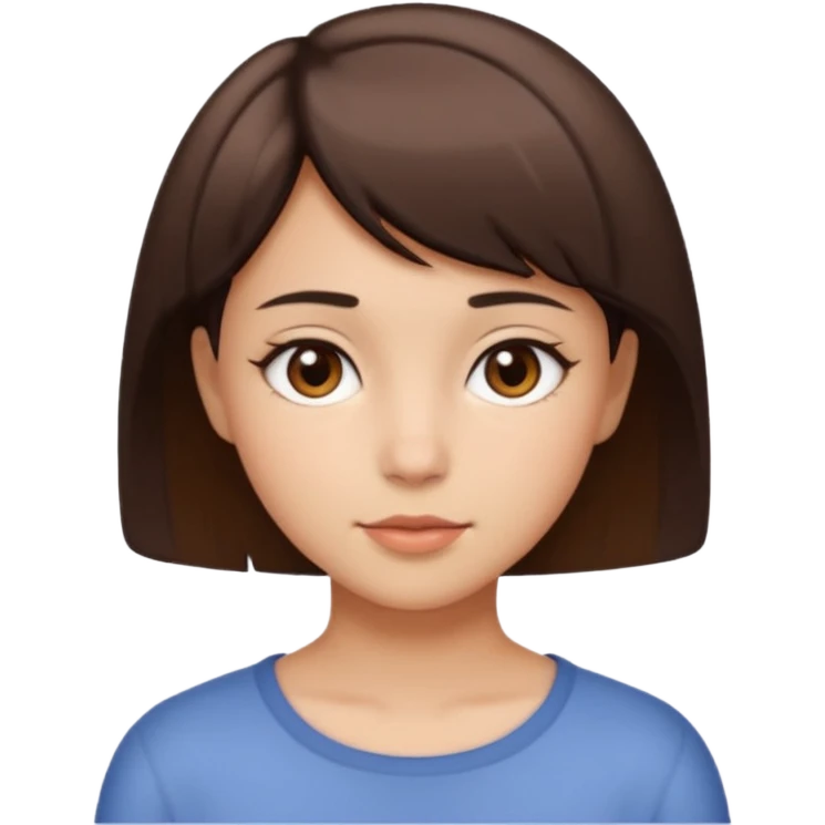 cut long hair short  girl emoji