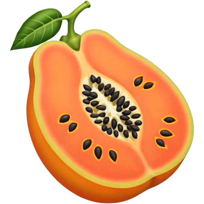 Papaya emoji