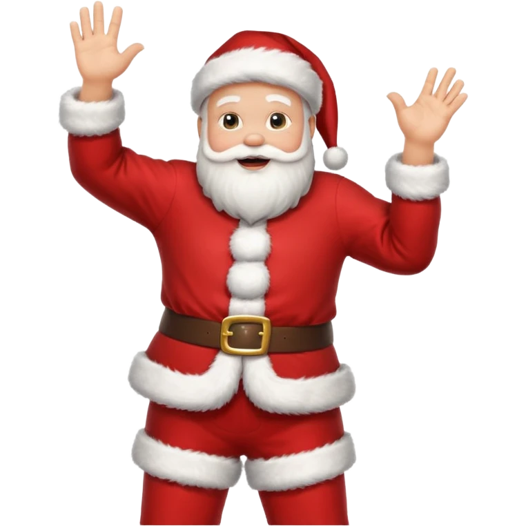 santa claus dance hand emoji
