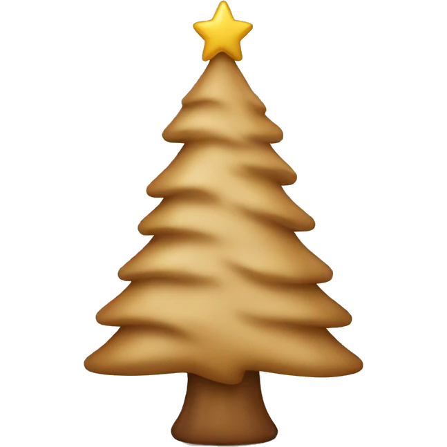 Tan Xmas tree emoji