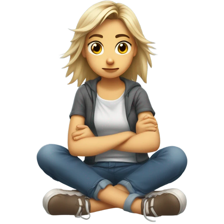 Polish girl having a bad day emoji