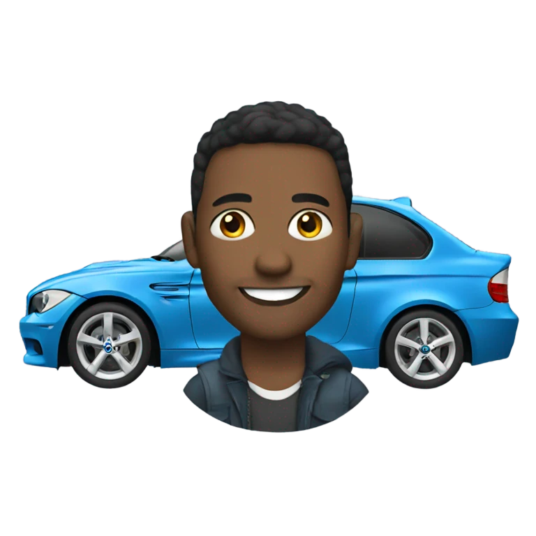 me in a bmw emoji
