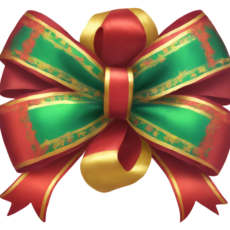 Giant red bow for Christmas  emoji