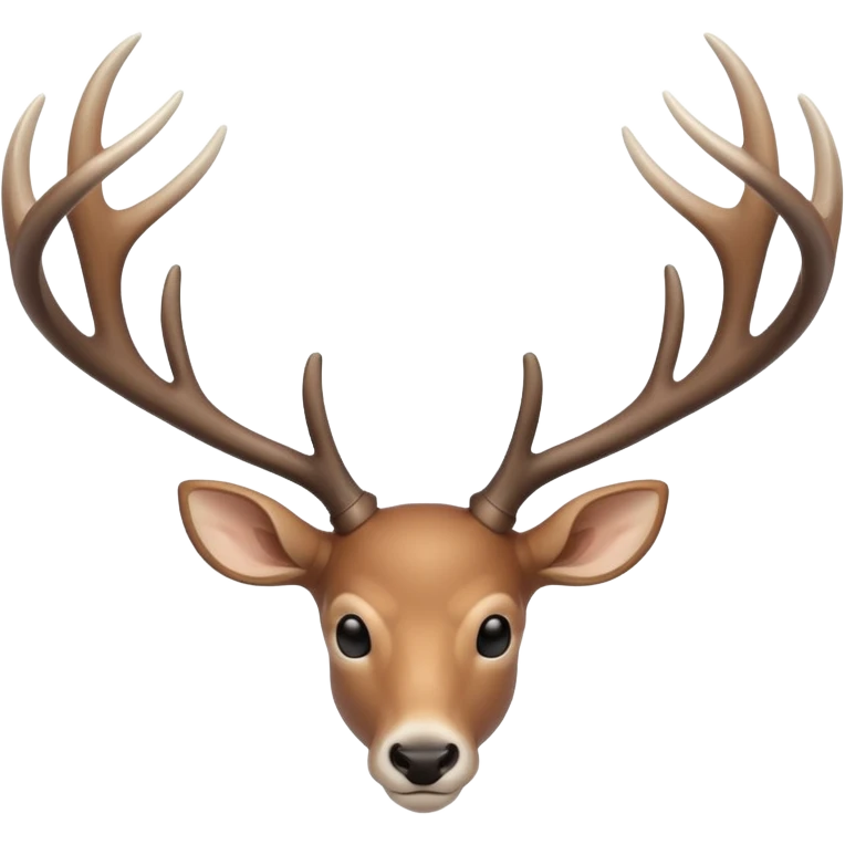 Minimalist deer antlers  emoji