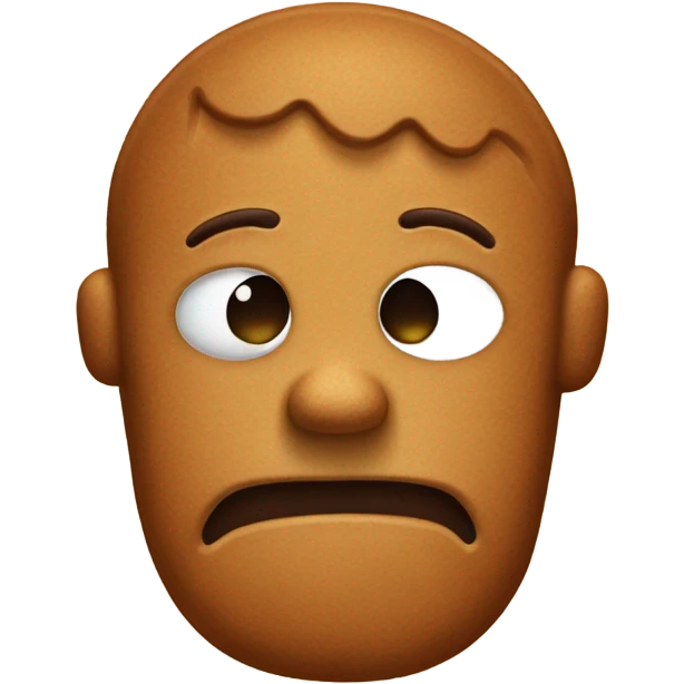Sad gingerbread  emoji
