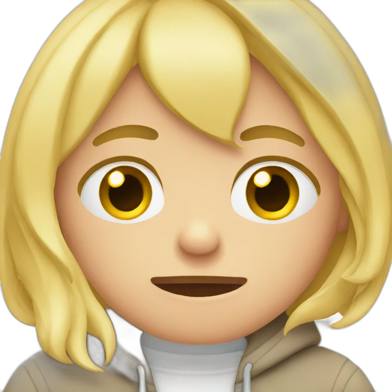 stressed blonde boy emoji