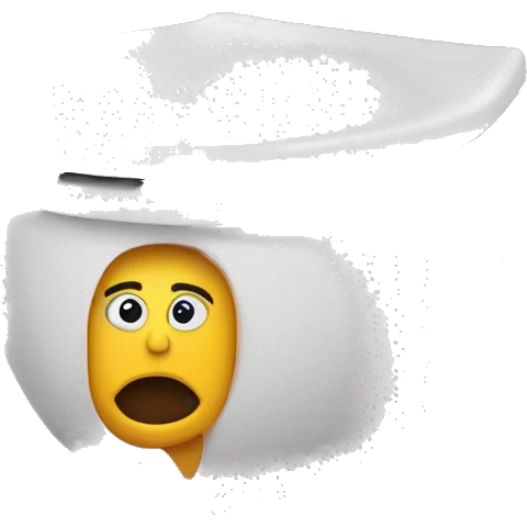 Skibidi Toilet with head sticking out of it emoji