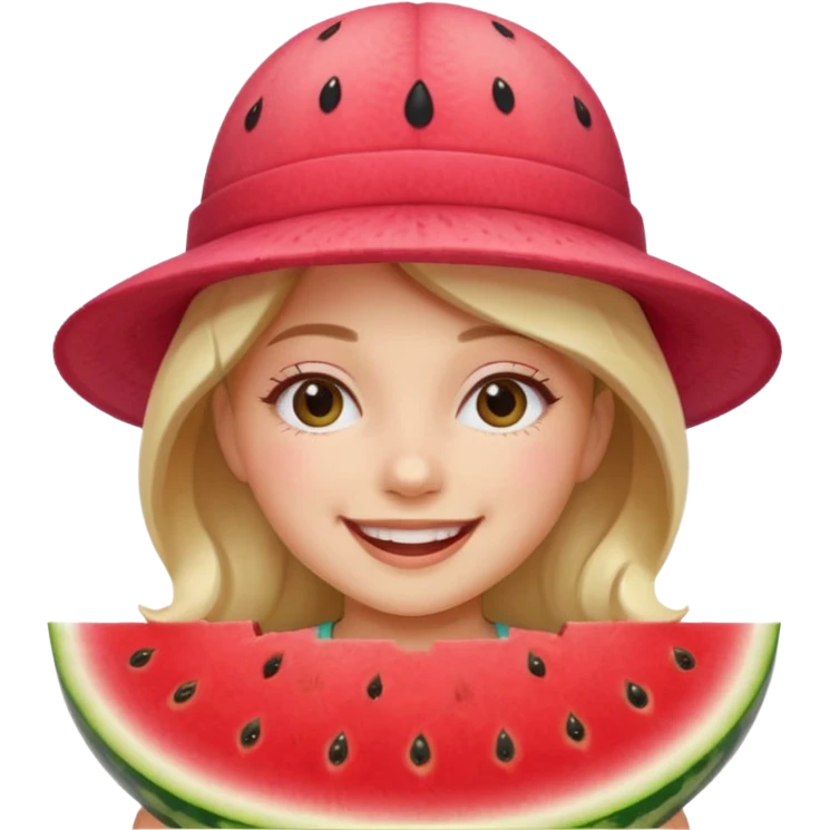 Kids in Fruit Clothes 
A girl in a watermelon Hat




































 emoji