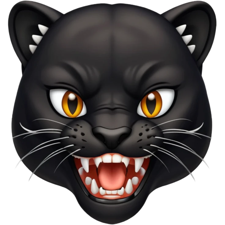 panther with fangs emoji