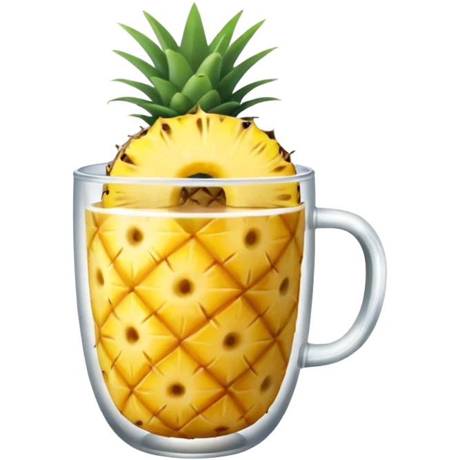 Pineapple in a cup emoji