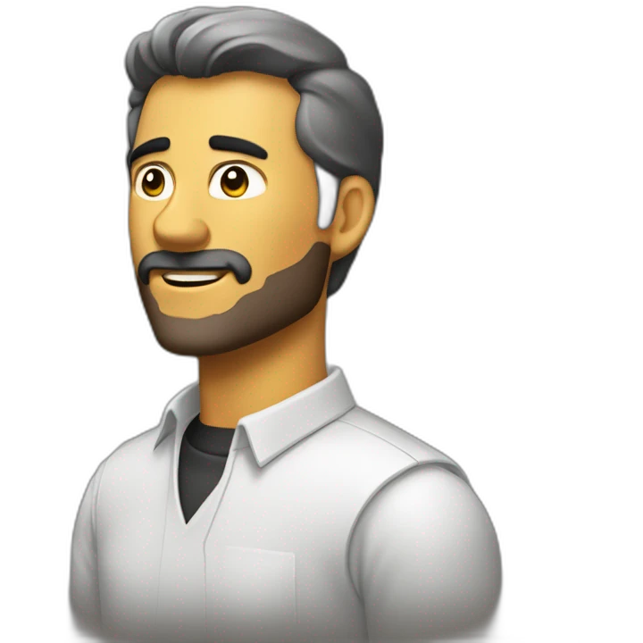 Hombre de acero radiante emoji