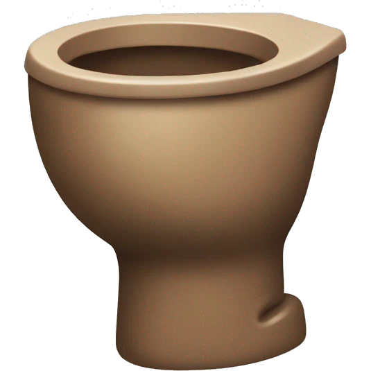 Poop in toilet happy  emoji