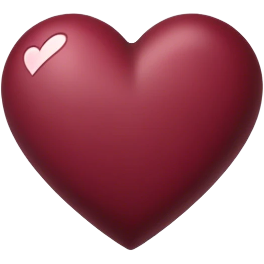 Burgundy heart emoji