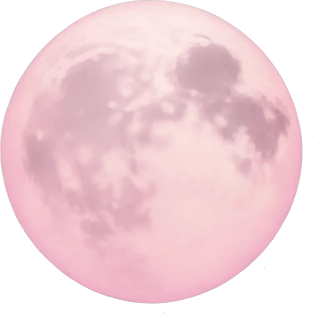 pastel pink moon emoji