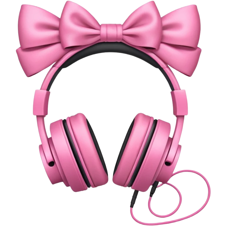 Headphones with bows  emoji