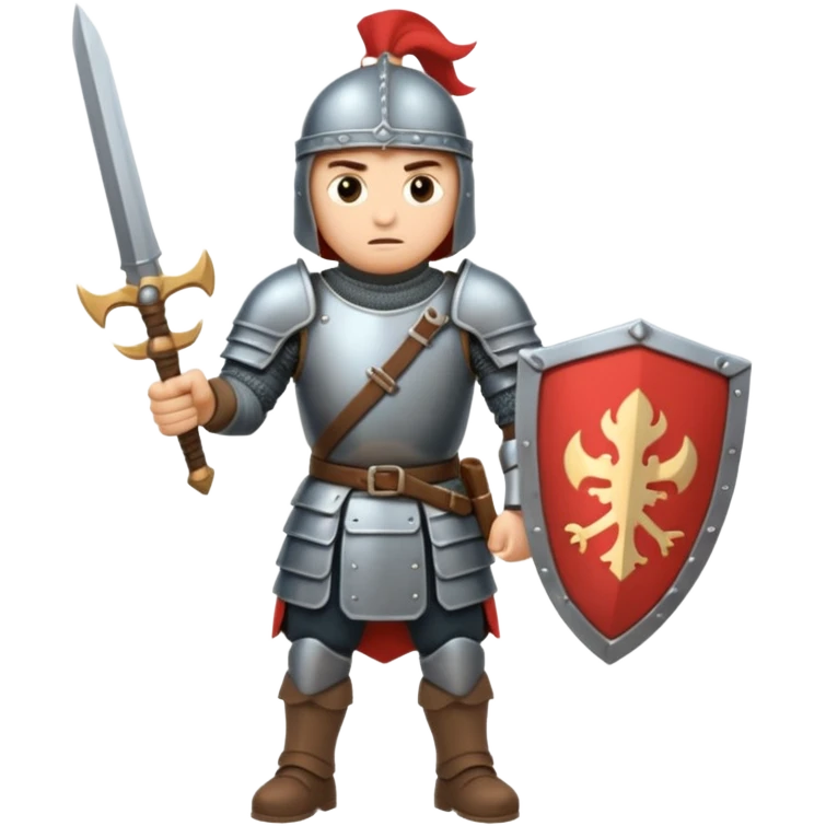 medieval soldiers prepare for battle emoji