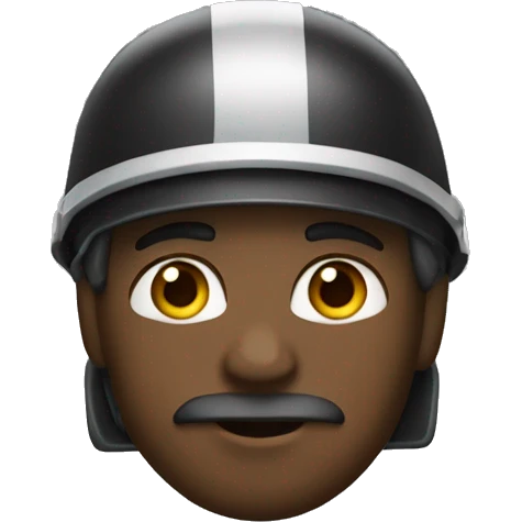 engenheiro negro com capacete emoji