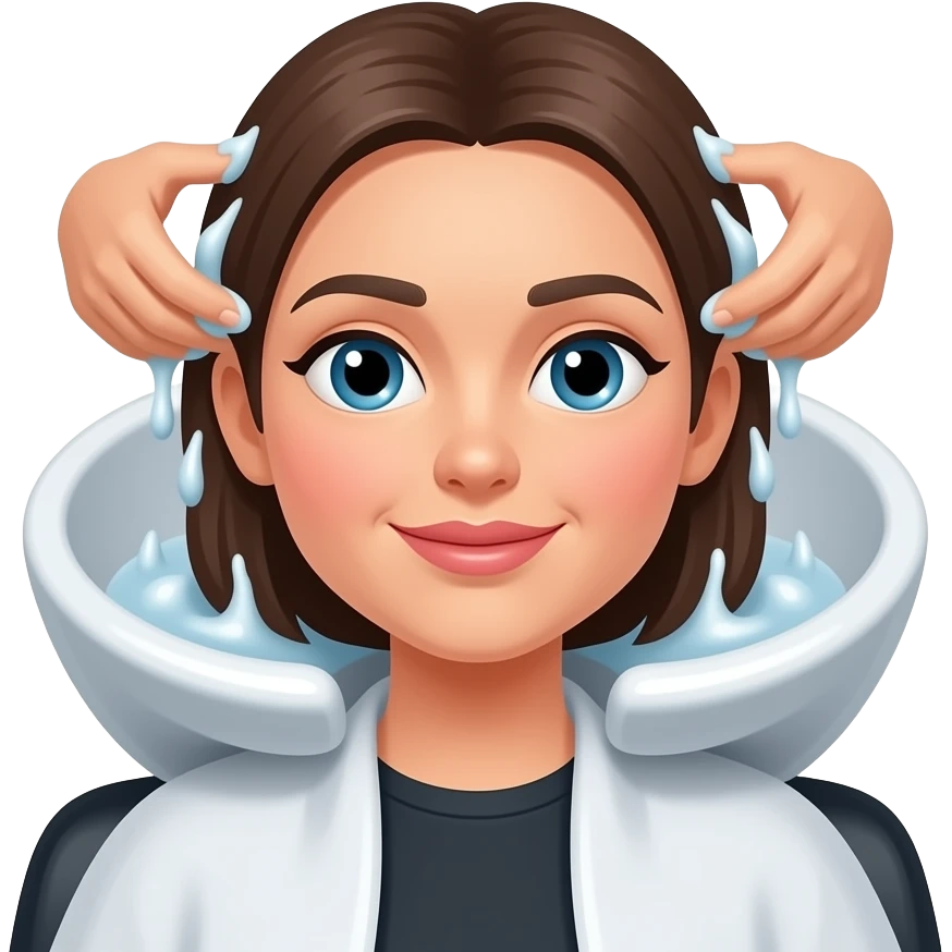 hair wash day at salon and make a background with a salon day emoji