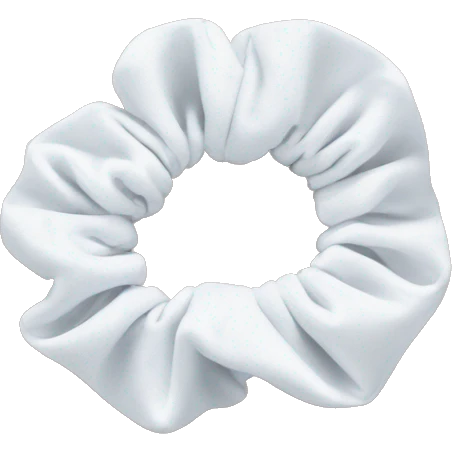 white scrunchie only emoji