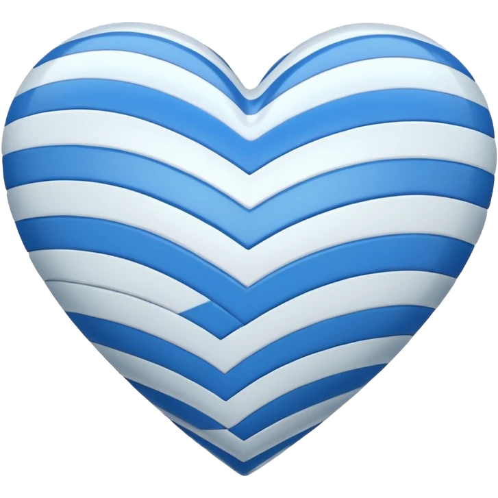 Cuore blu con le fascie emoji