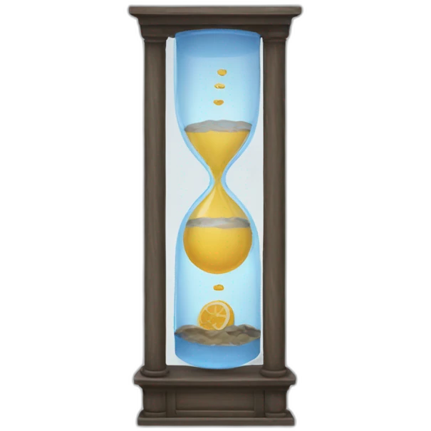 Water clock emoji