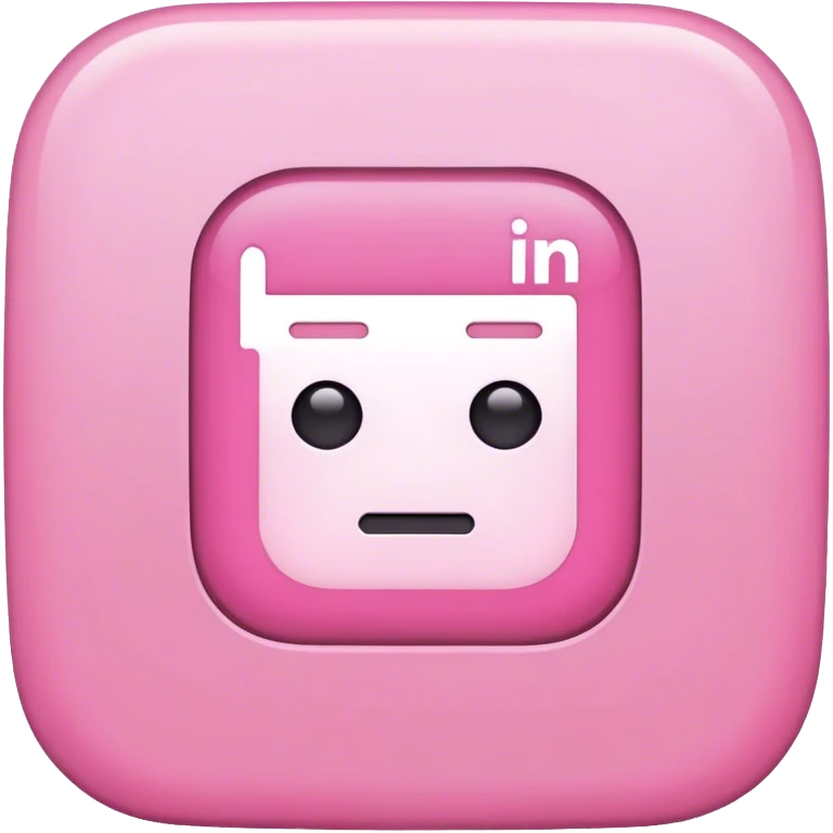 pink Linkedin post emoji