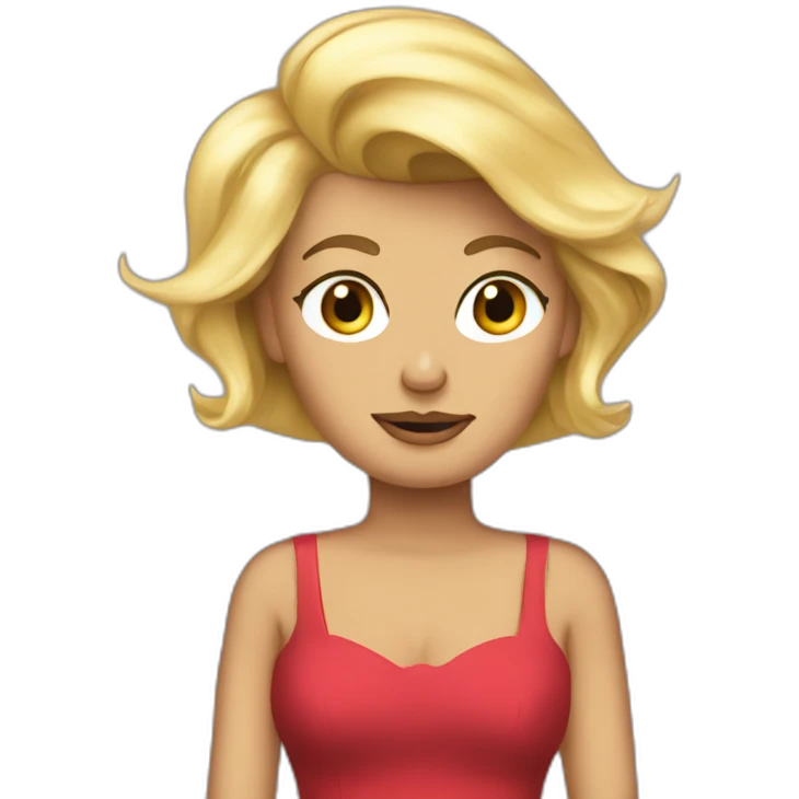 Donald trump in a dress emoji